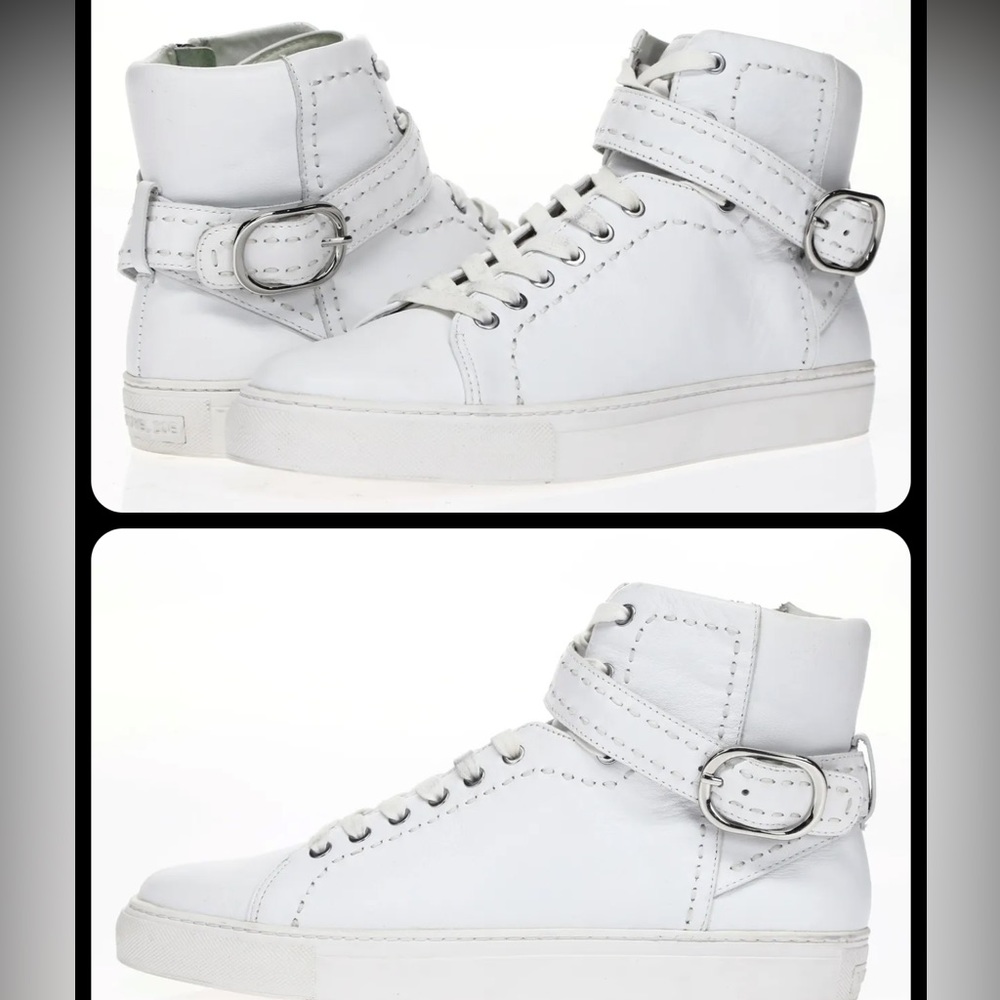 Rachel Zoe high top sneakers with buckle